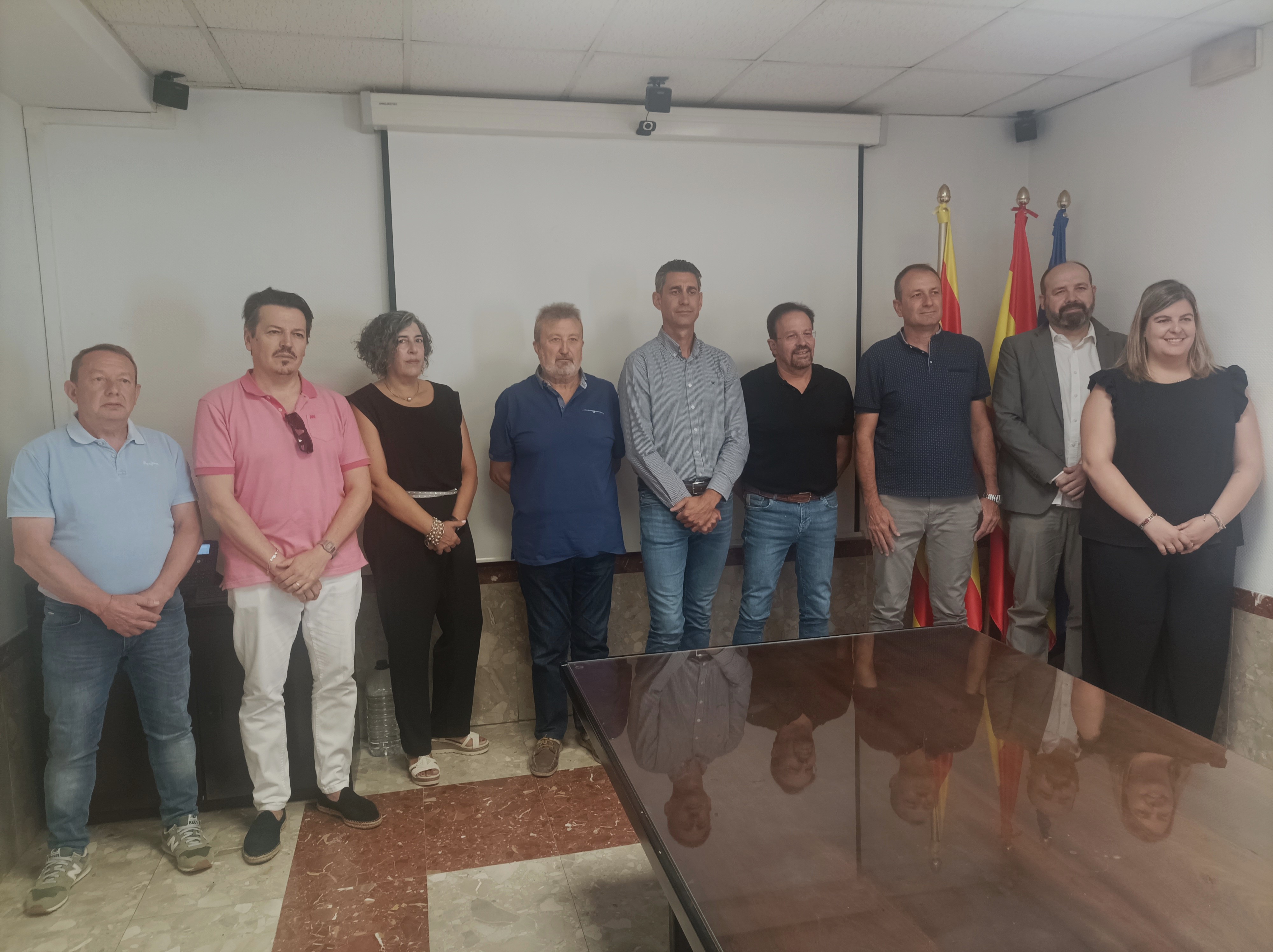 El presidente con los alcaldes.