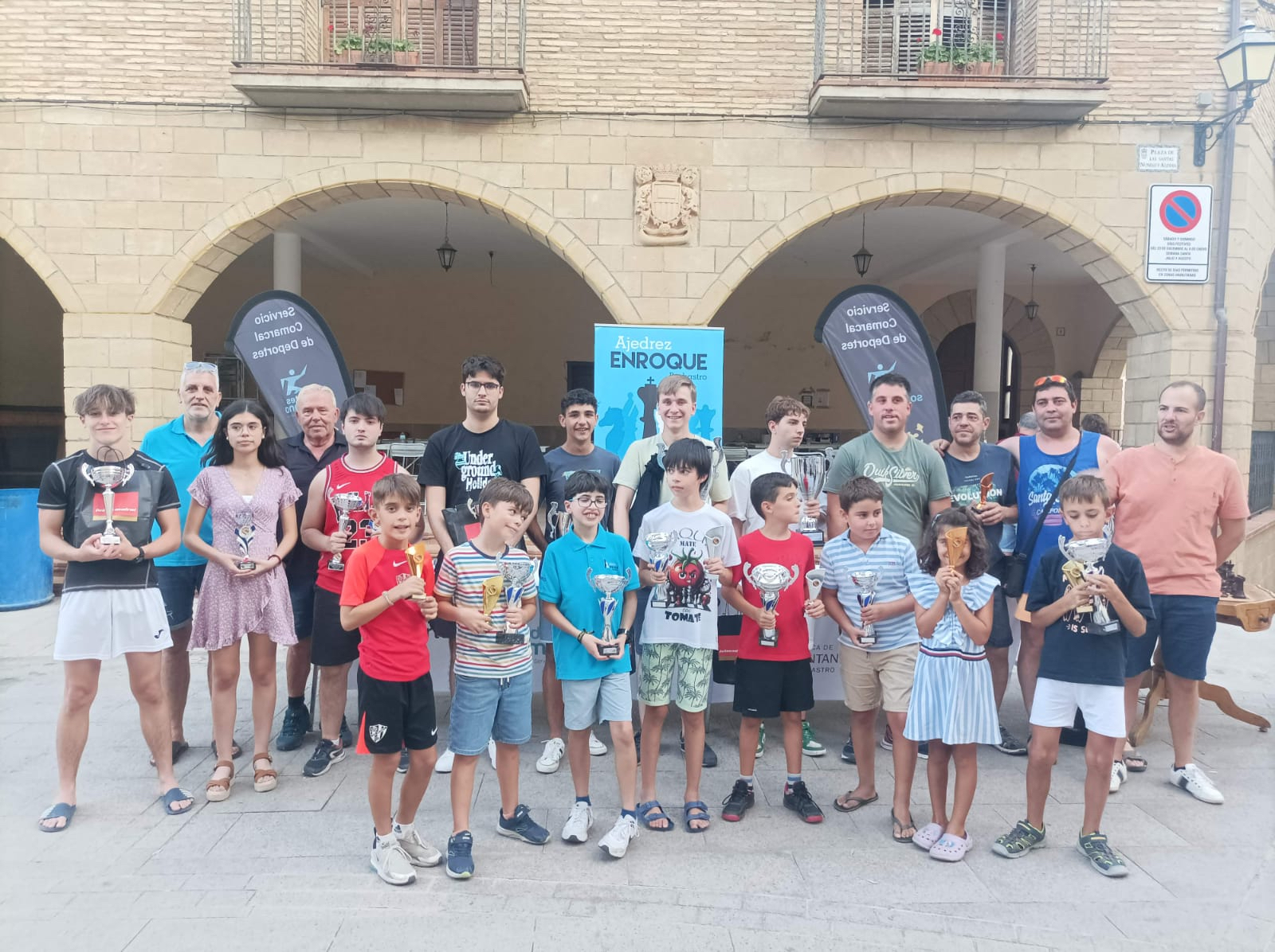 Ganadores del Circuito de Ajedrez en Adahuesca. 