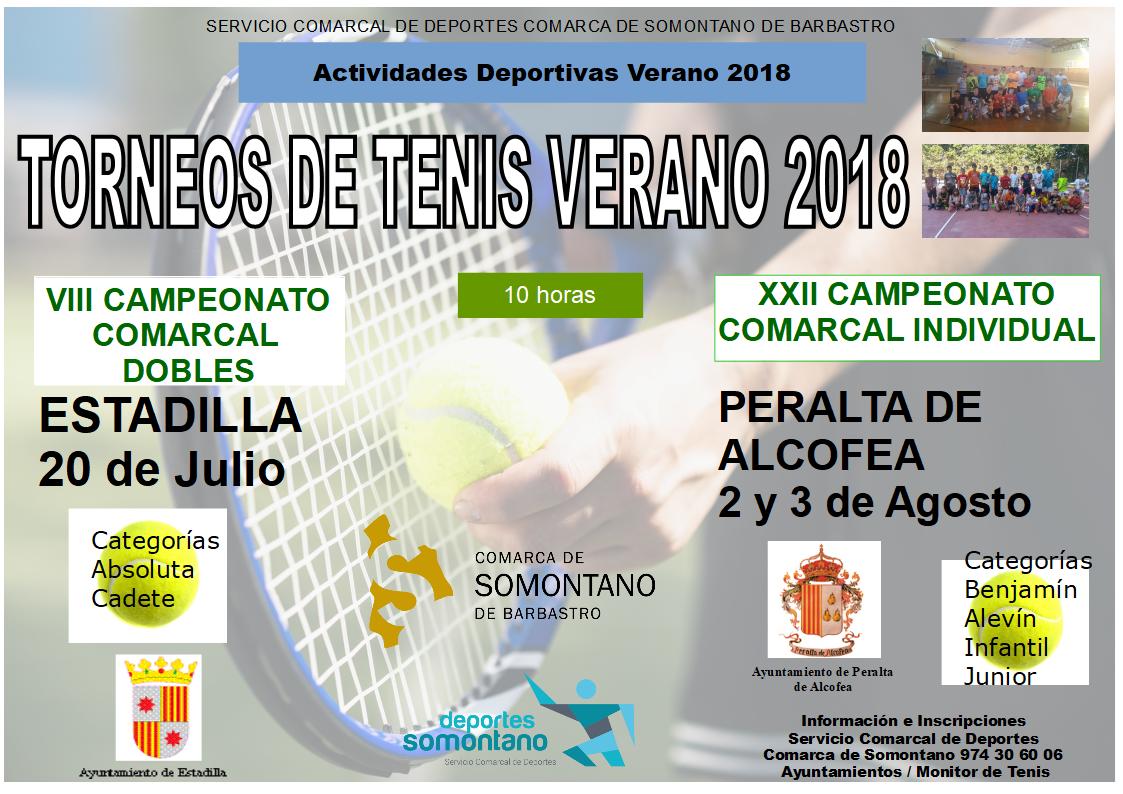 CARTEL CAMPEONATOS TENIS dobles 18